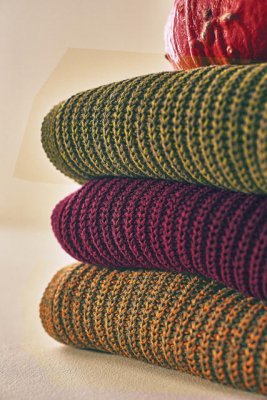 STICKAD TRÖJA, rost/melerad