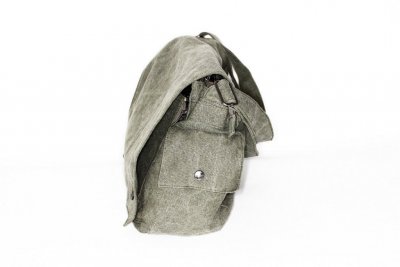 POSTMAN BAG, KHAKI och GRÅ